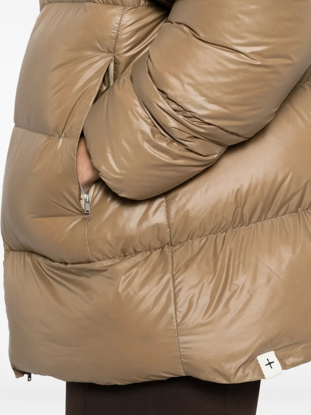 Jil Sander Down Jacket In Brown
