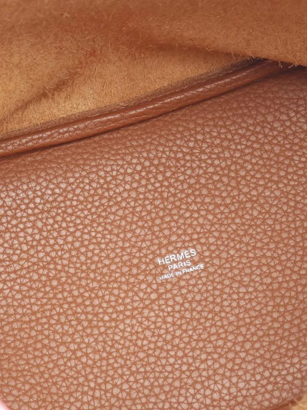 Pre-owned Hermes 2018 Taurillon Clemence Picotin Lock Pm Handbag In Brown