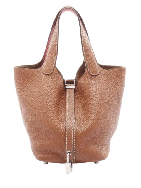 Hermès Pre-Owned 2018 Taurillon Clemence Picotin Lock PM handbag