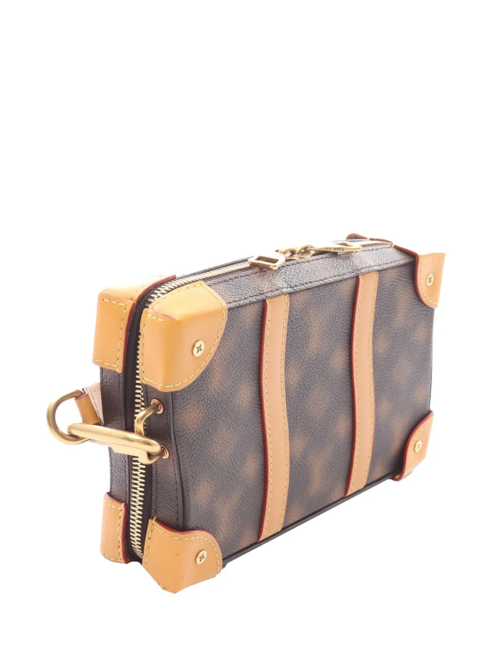 LOUIS VUITTON Pre-owned 2022 Monogram Blurry Soft Trunk Crossbody Bag In Brown