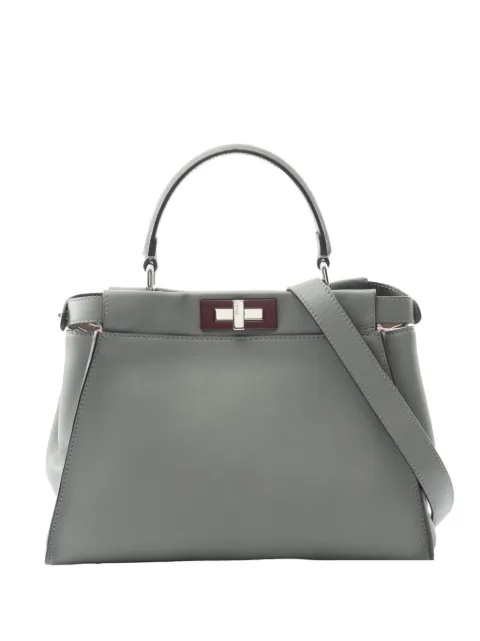 Fendi Pre-Owned 2010-2025 Medium Leather Selleria Peekaboo Iconic Satchel handbag