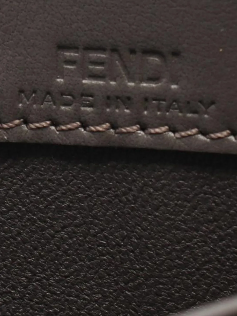 Pre-owned Fendi 2010-2025 Leather Peekaboo Wallet Long Wallets In Blue