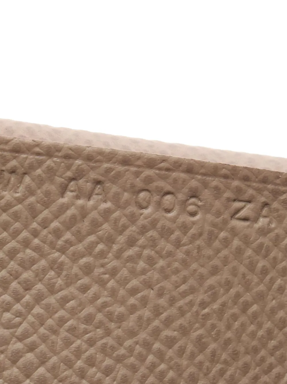 Pre-owned Hermes 2024 Epsom Calvi Duo Card Holder In Brown