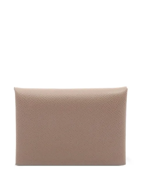 Hermès Pre-Owned 2024 Epsom Calvi Duo card holder