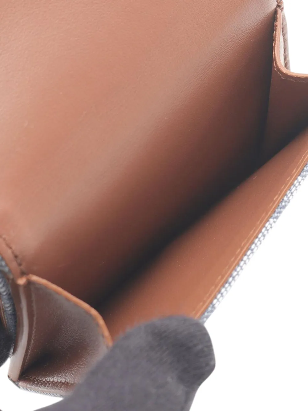 Pre-owned Fendi 2010-2025 Zucca Canvas Trifold Wallet Small Wallets In Gray