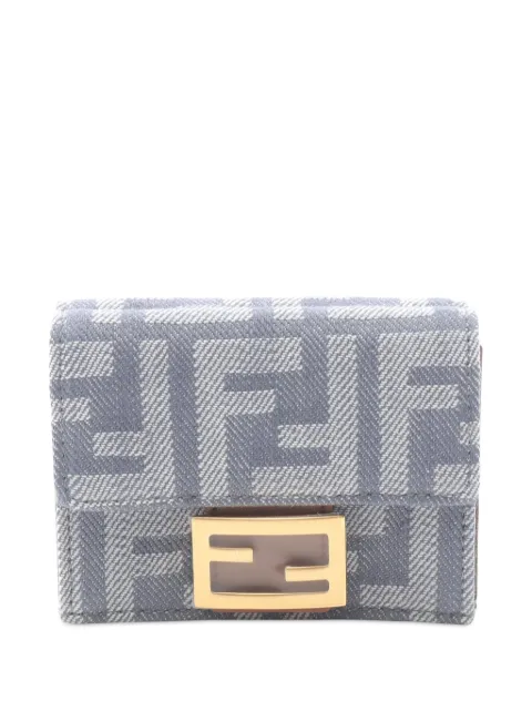 Fendi Pre-Owned 2010-2025 Zucca Canvas Trifold Wallet small wallets