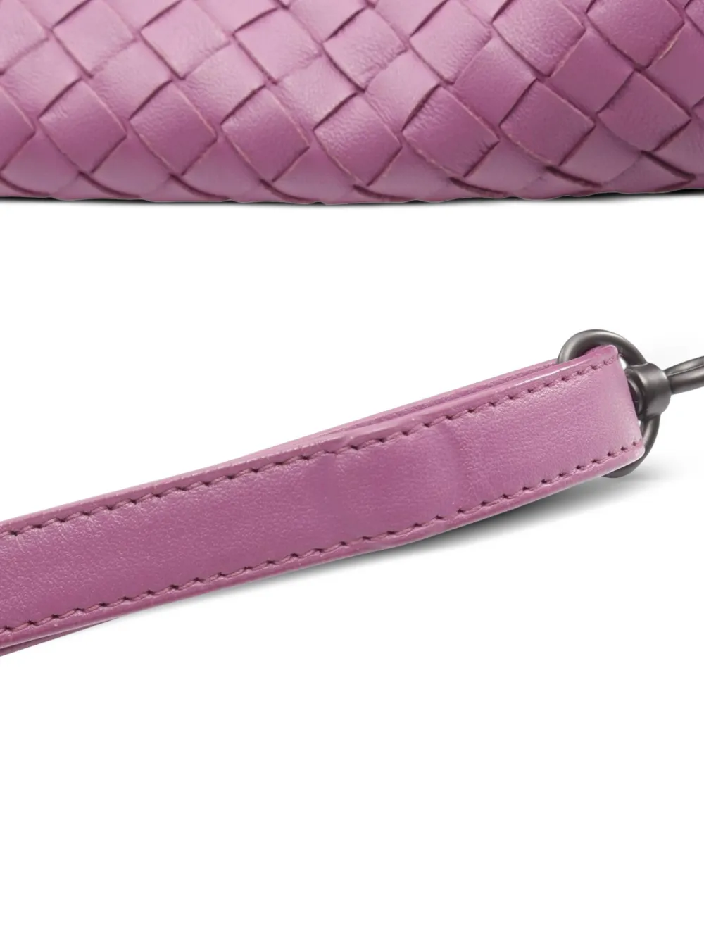 Pre-owned Bottega Veneta 2012-2025 Nappa Intrecciato Crossbody Bag In Purple