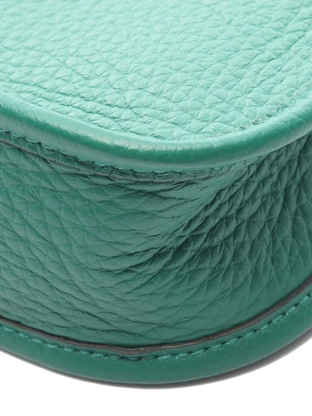 Pre-owned Hermes 2024 Clemence Evelyne Amazone Tpm Crossbody Bag In Green