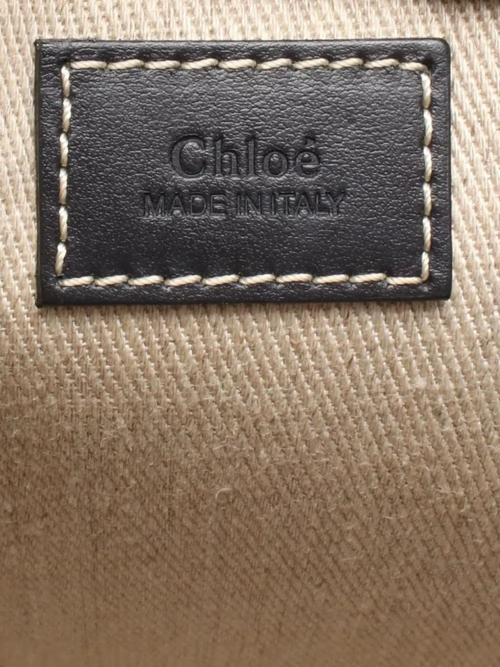 CHLOÉ Pre-owned 2010-2025 Medium Canvas Woody Tote Bag In Brown