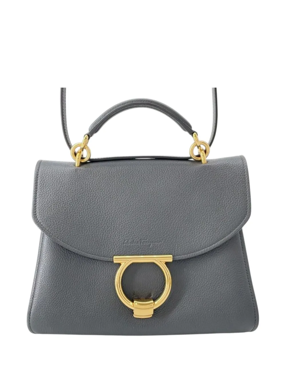 Ferragamo Pre-Owned 2018-2025 カーフスキン ガンチーニ マーゴット トップハンドル サッチェルバッグ - Ferragamo Pre-Owned 2018-2025 カーフスキン ガンチーニ マーゴット トップハンドル サッチェルバッグ -