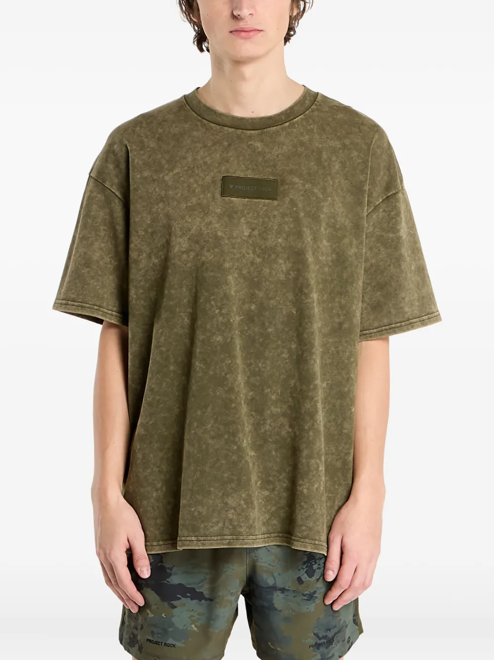 Under Armour Project Rock patch T-Shirt | verde | Image 1