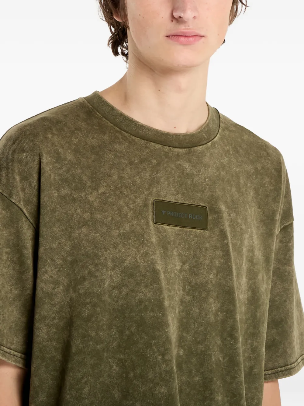 Under Armour Project Rock Patch T-shirt In Green