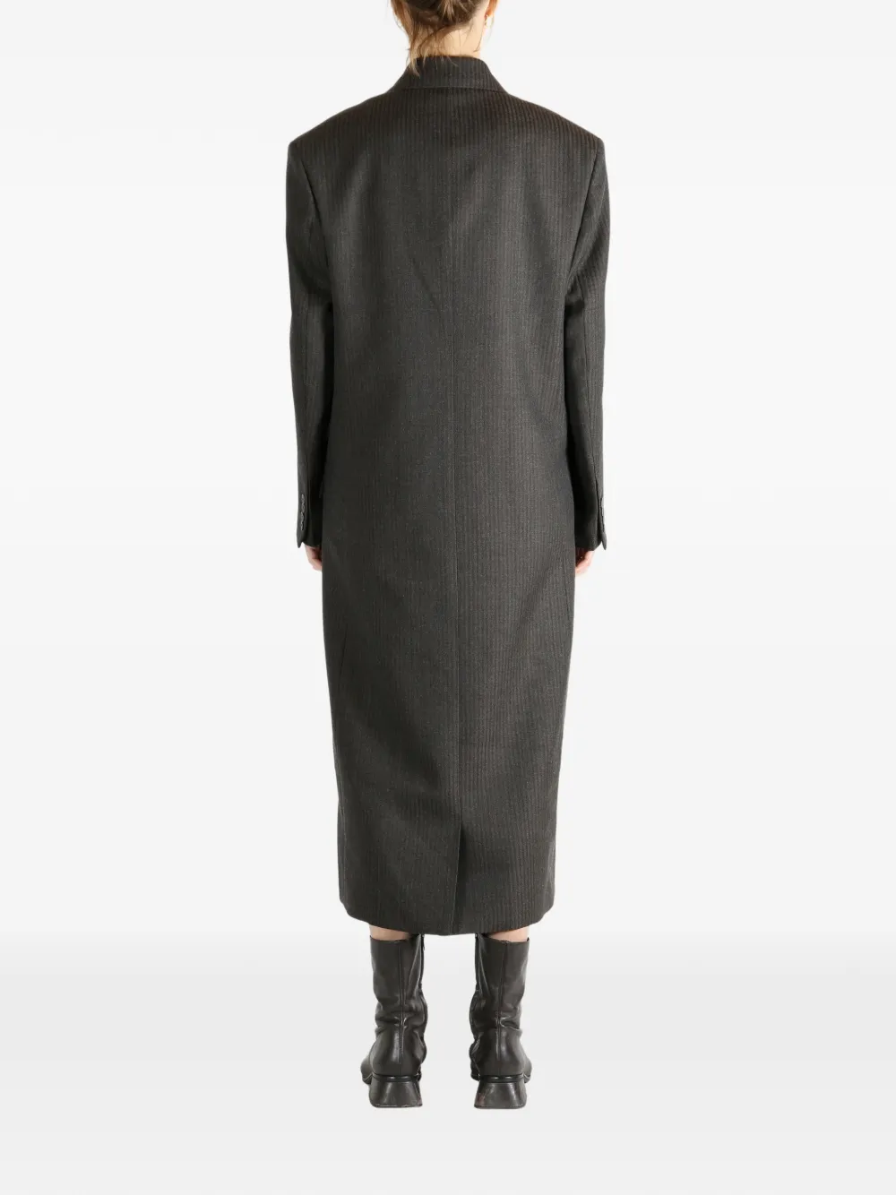 Calvin Klein button pockets coat Grijs