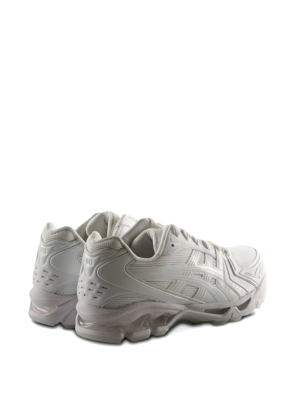 Asics Logo Detail Leather Sneakers In White