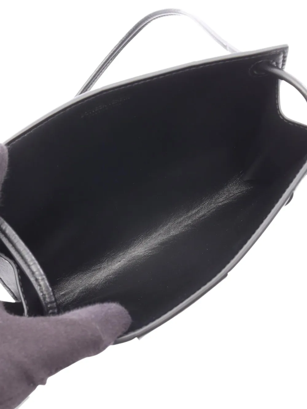 Pre-owned Bottega Veneta 2012-2025 Mini Nappa Maxi Intrecciato Crossbody Bag In Black