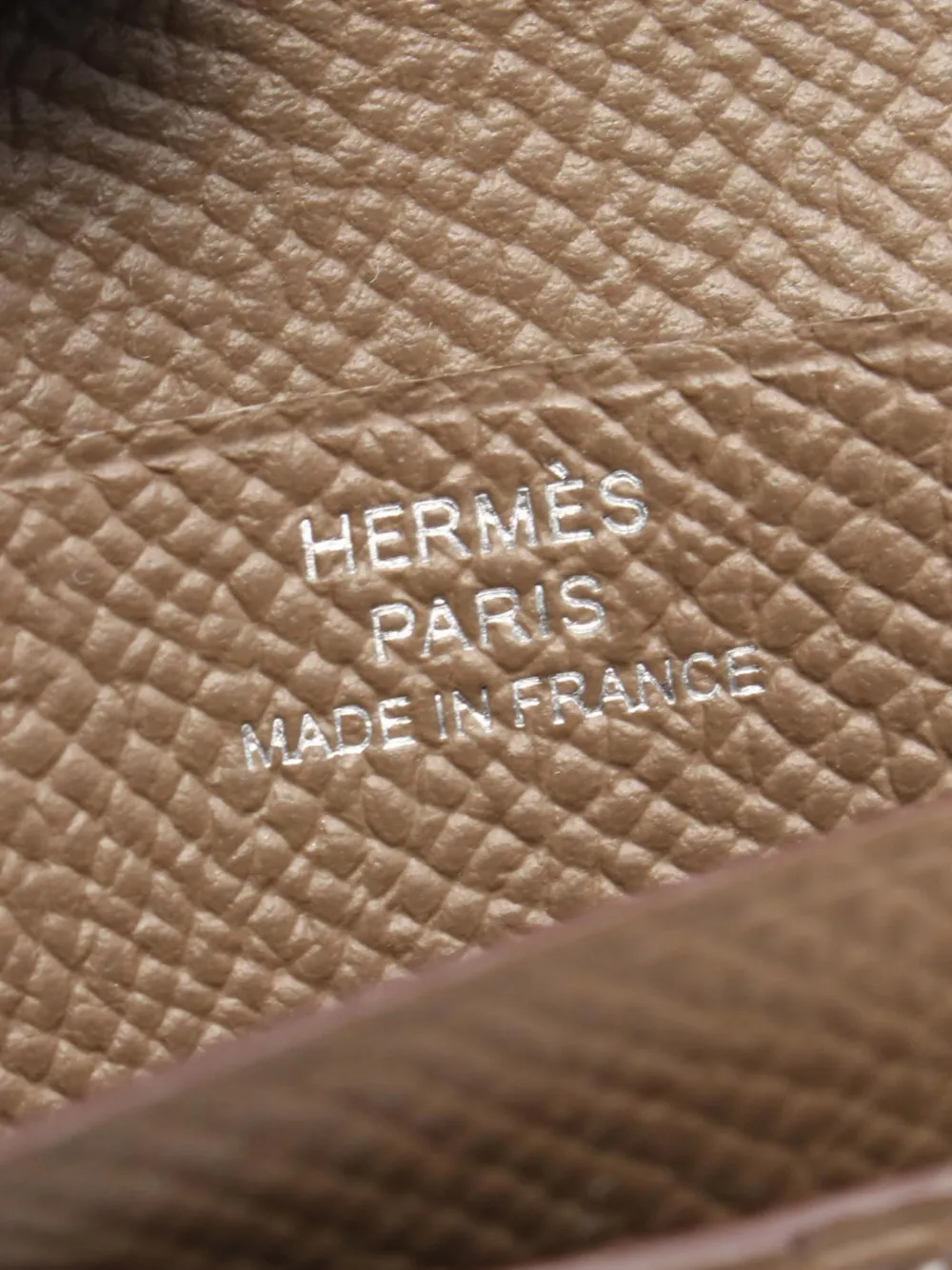 Pre-owned Hermes 2020 Epsom Compact Wallet Small Wallets In Brown