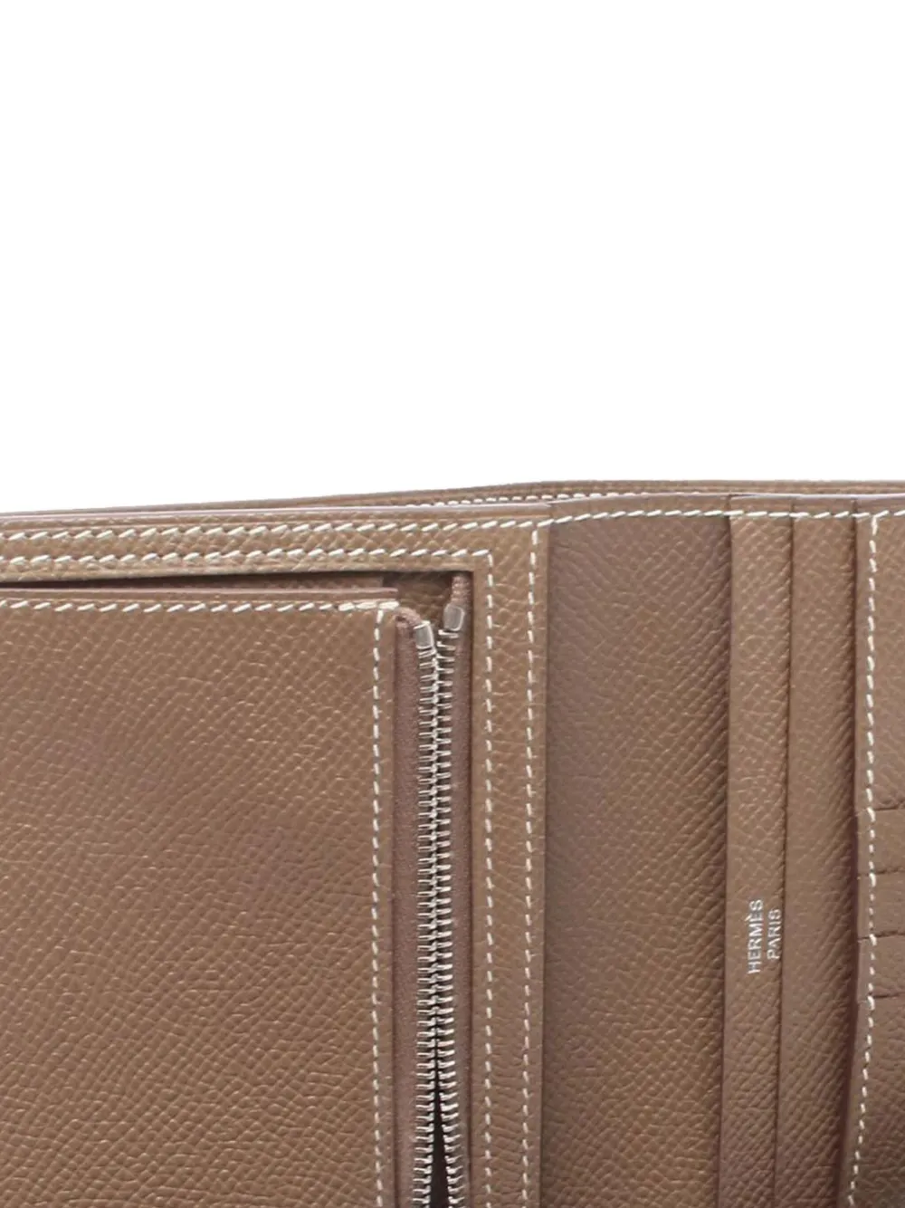 Pre-owned Hermes 2020 Epsom Compact Wallet Small Wallets In Brown