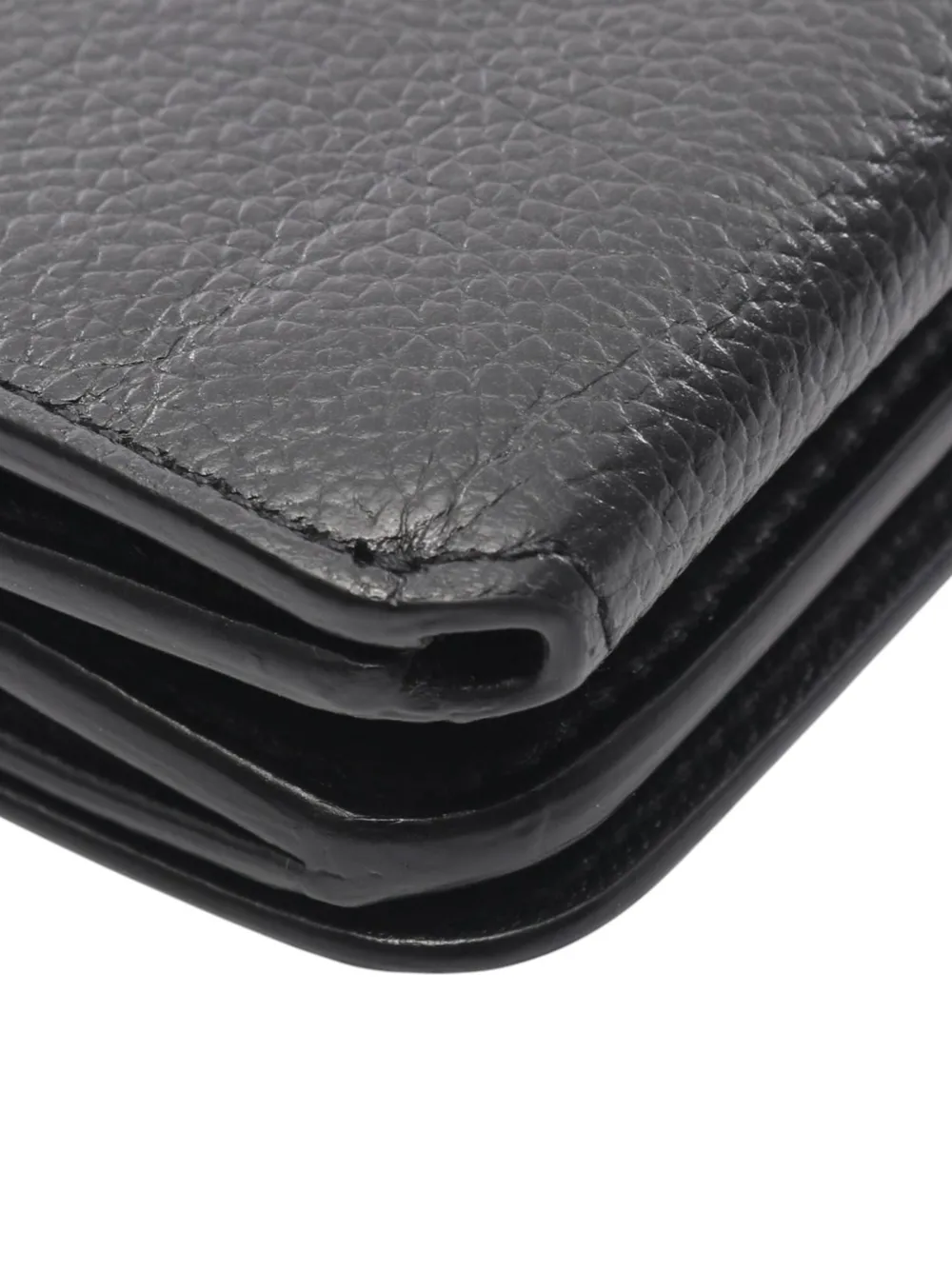 BALENCIAGA Pre-owned 2018-2025 Mini Leather Cash Wallet Small Wallets In Black