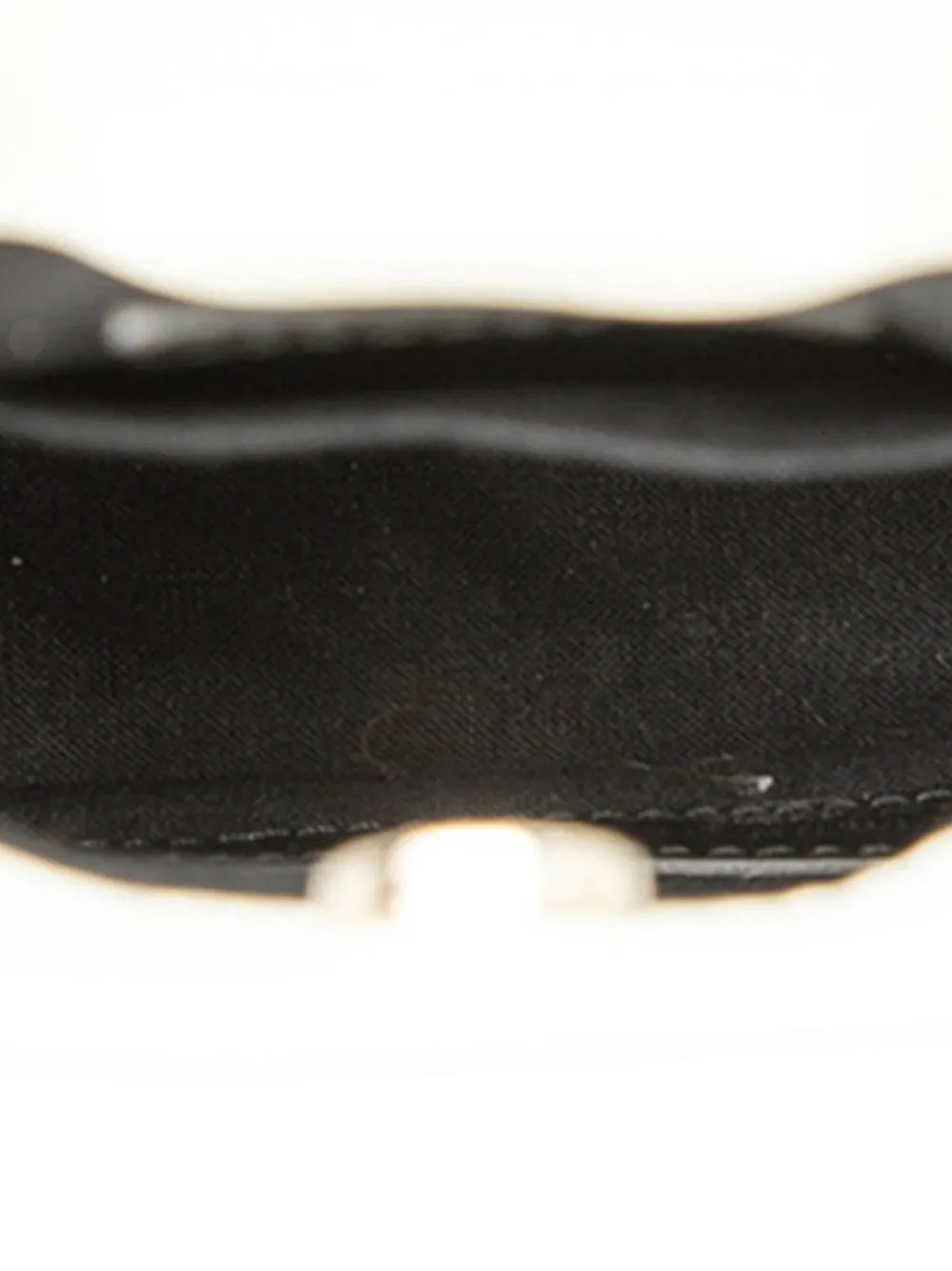 Pre-owned Balenciaga 2010-2025 Mini Calfskin Logo Shopping Phone Holder Satchel In White