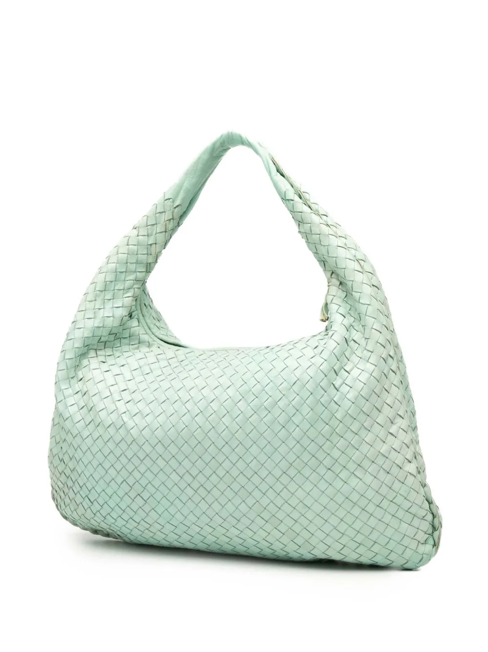 BOTTEGA VENETA Pre-owned 2012-2025 Medium Nappa Intrecciato Veneta Hobo Bag In Green