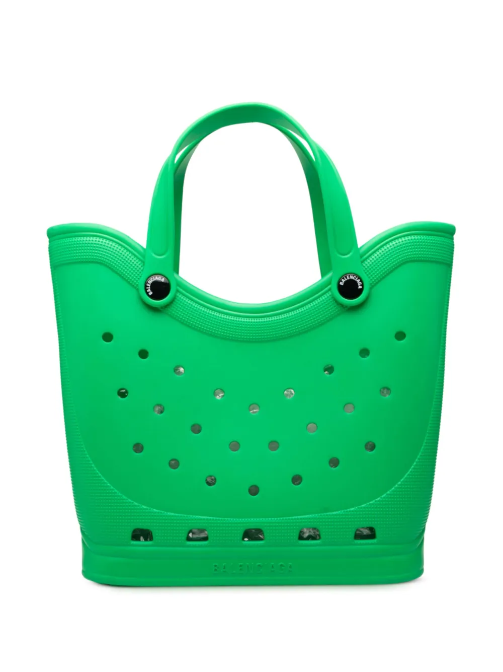 Balenciaga Pre-Owned 2022 クロックス ラージ ラバー ハンドバッグ - グリーン Balenciaga Pre-Owned 2022 クロックス ラージ ラバー ハンドバッグ - グリーン