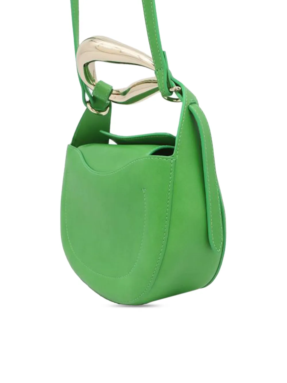 CHLOÉ Pre-owned 2010-2025 Small Leather Kiss Satchel In Green