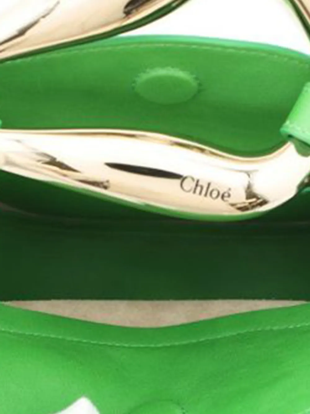 CHLOÉ Pre-owned 2010-2025 Small Leather Kiss Satchel In Green