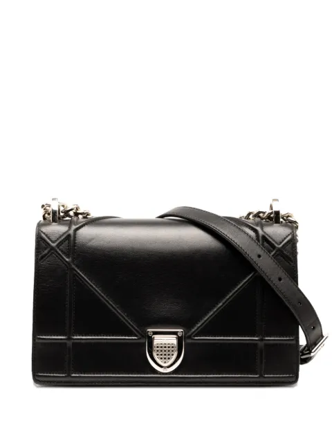 Christian Dior Pre-Owned bolsa crossbody Diorama Flap pequeña de piel de cordero 2015