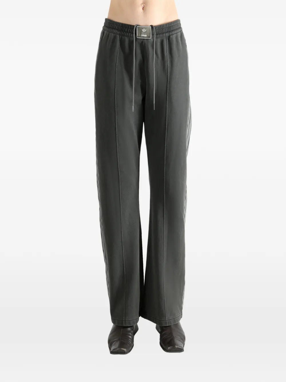 Adidas Originals Stripe-detail Track Pants In Green