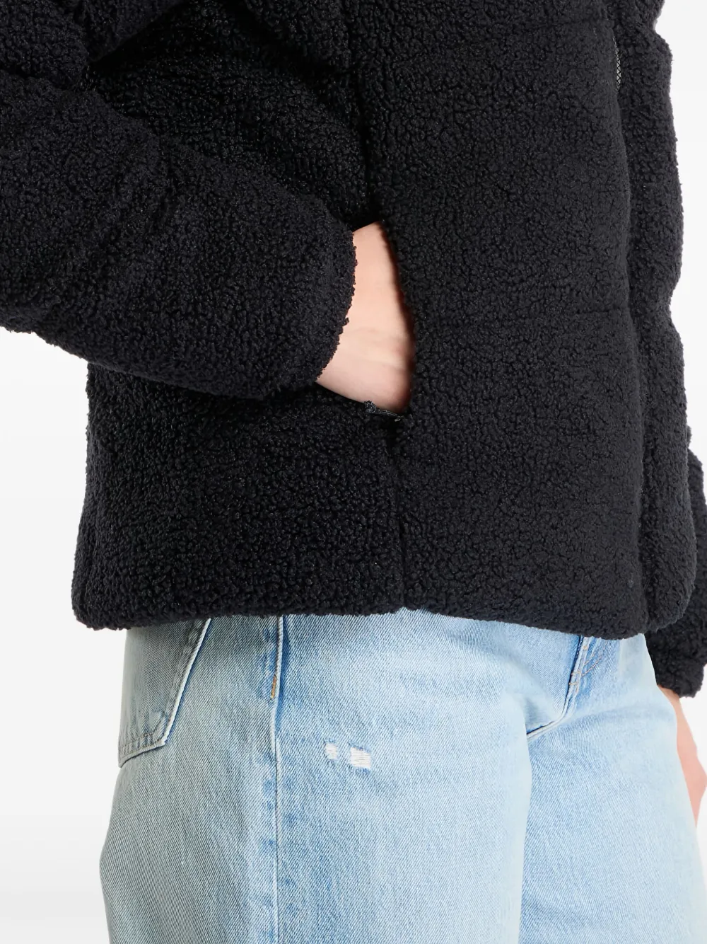 Columbia Sherpa-effect Puffer Jacket In Black