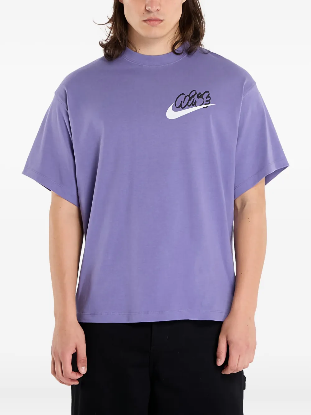 Nike Swoosh-graphic T-shirt | Purple | Image 1