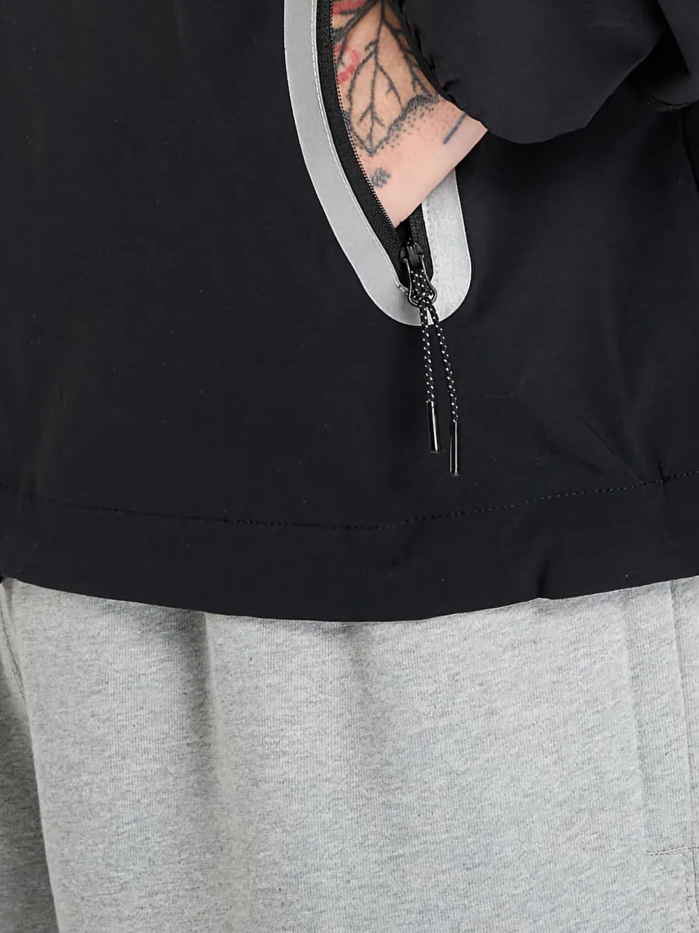 Nike Geweven jack met rits Zwart