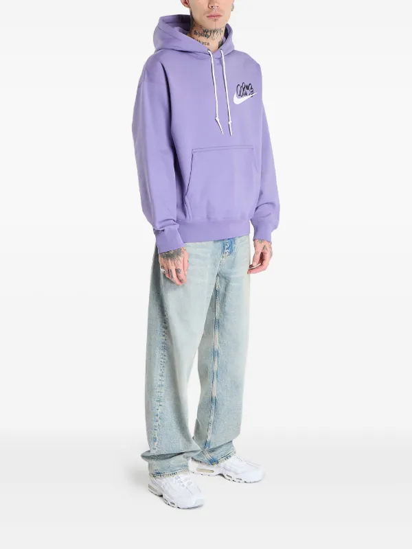 nike swoosh lilac hoodie