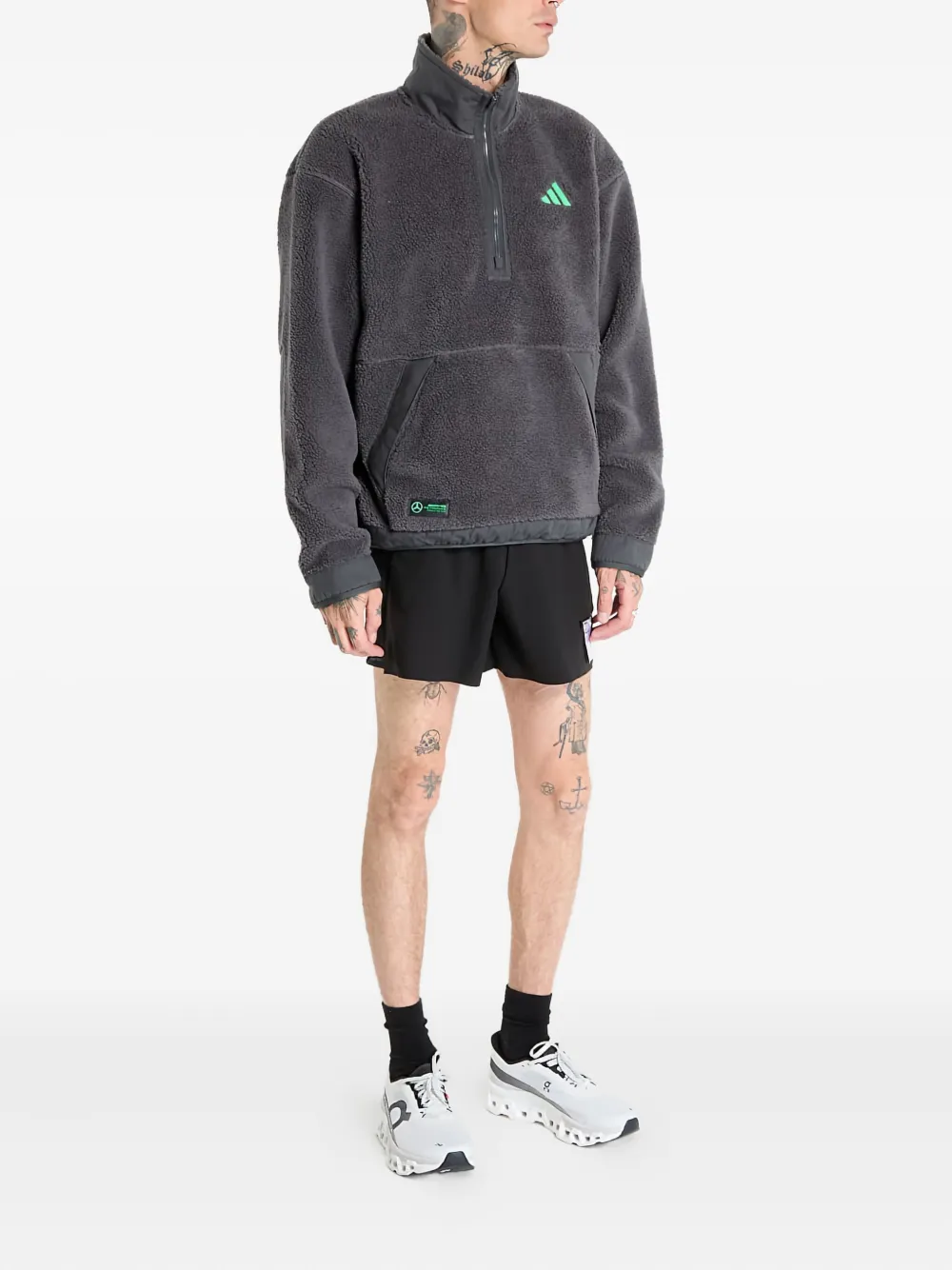Adidas half-zip sweater - Grijs