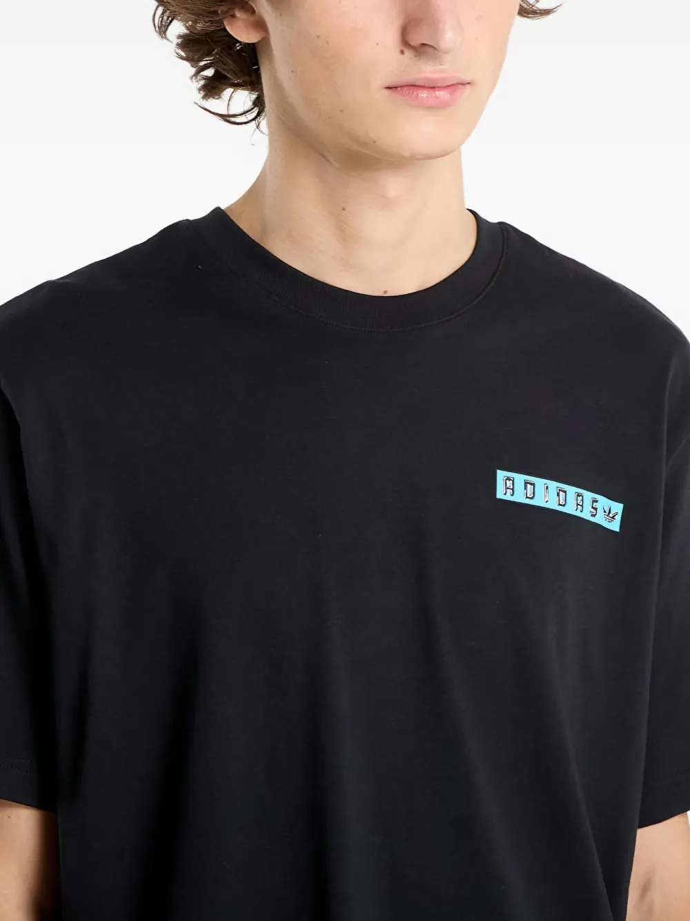 adidas T-shirt met logoprint Zwart