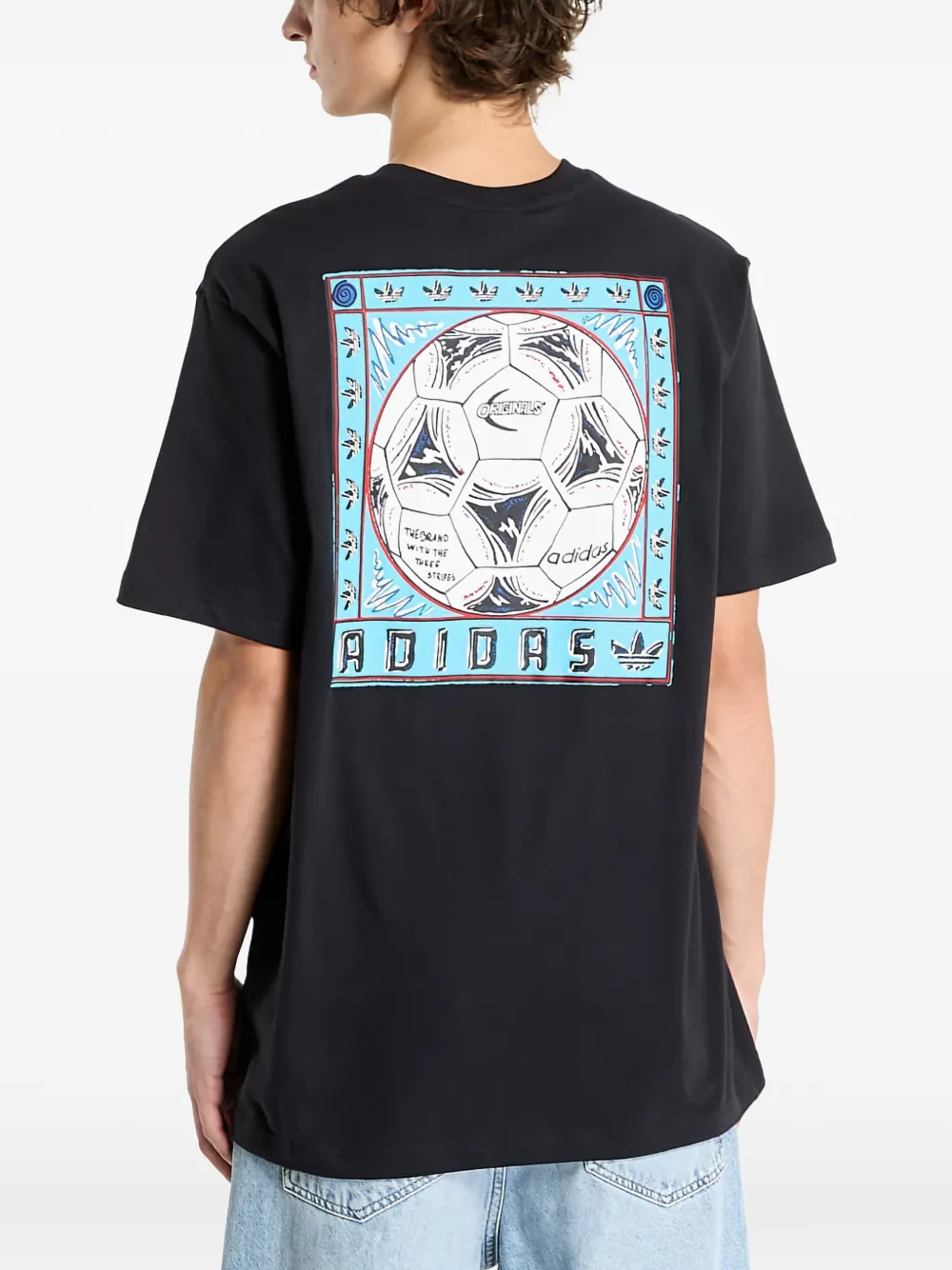 adidas T-shirt met logoprint Zwart