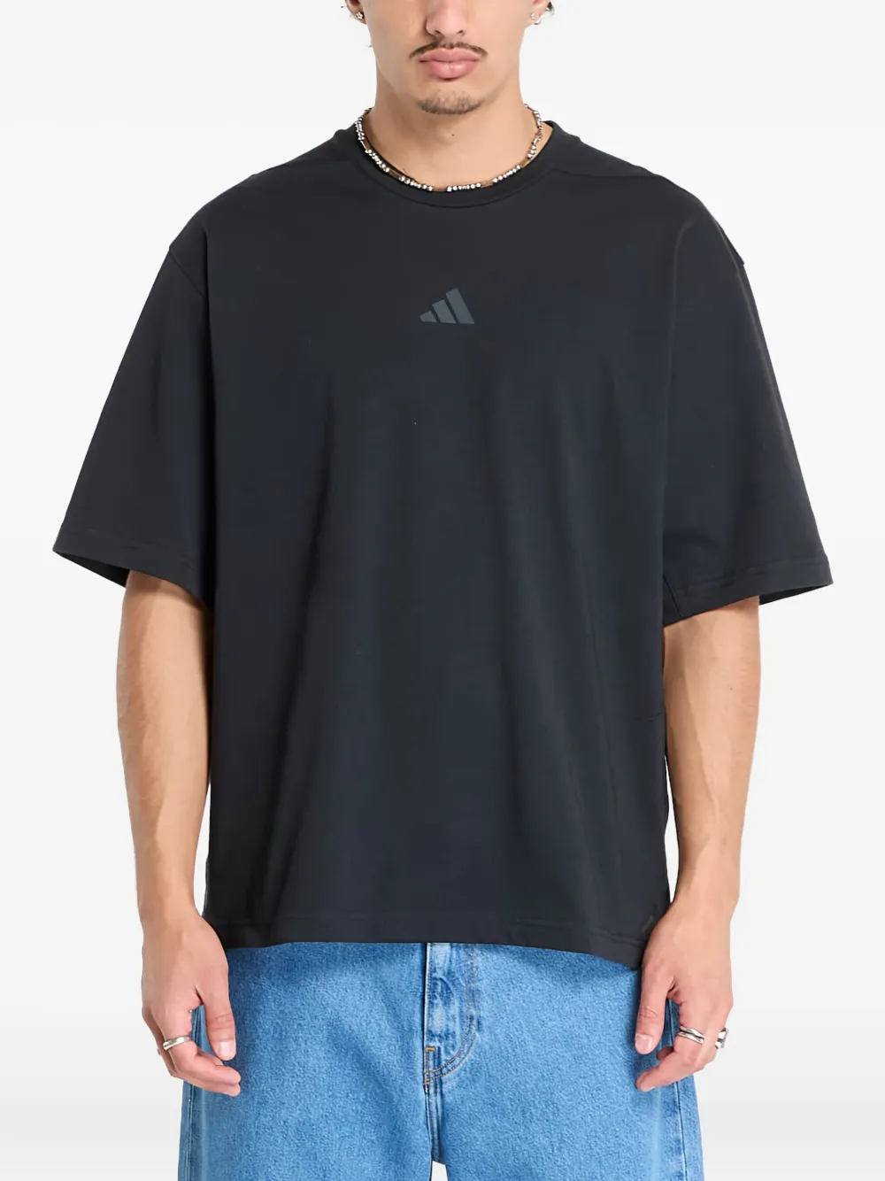 adidas playera con logo estampado | negro | Image 1