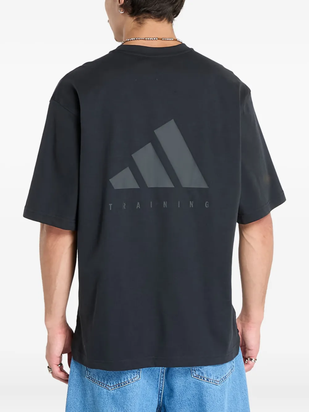 adidas T-shirt met logoprint Zwart