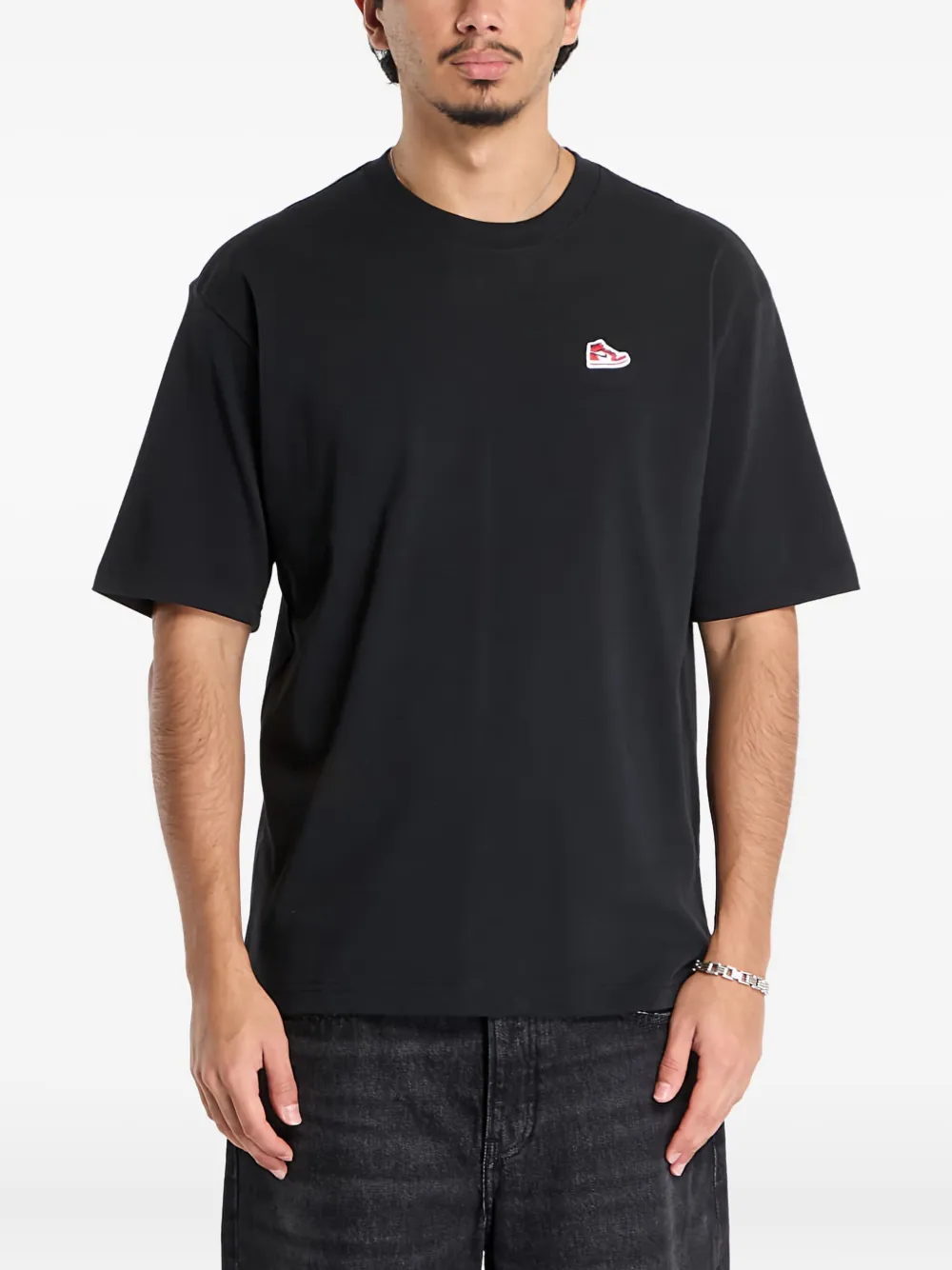 Jordan sneaker-patch T-shirt - ブラック Jordan sneaker-patch T-shirt - ブラック