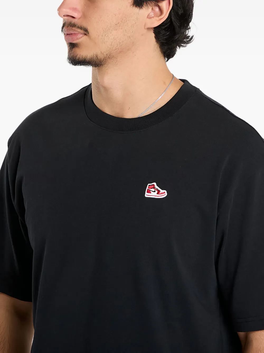 Jordan Sneaker-patch T-shirt In Black