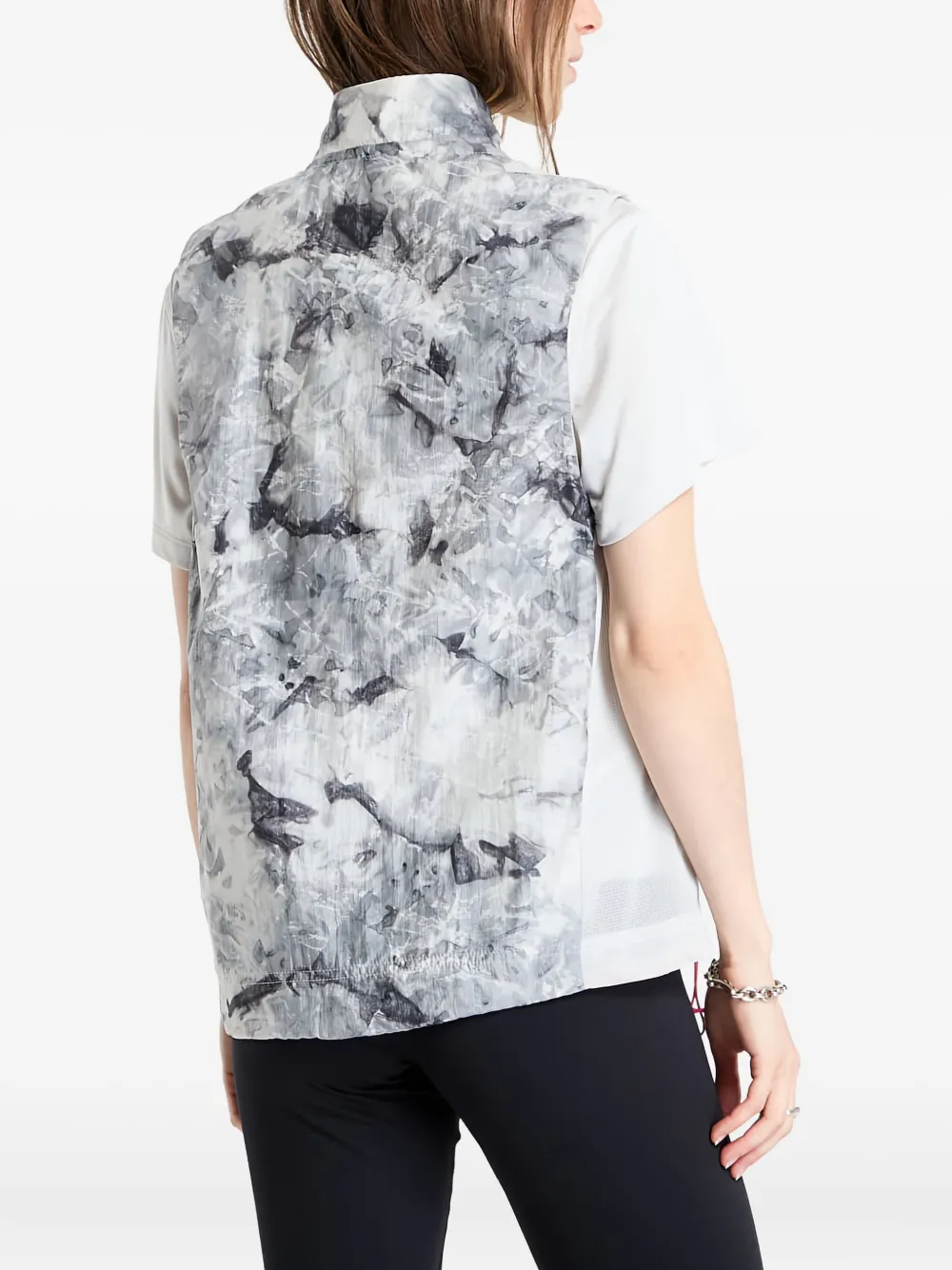 Adidas Originals Spray-dye-effect Gilets In White