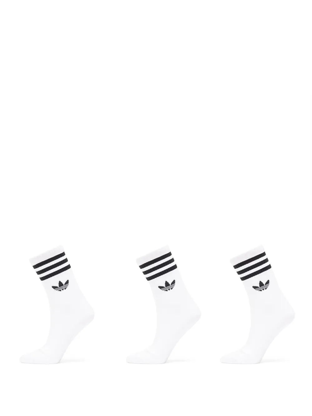 adidas stripes logo detail socks (pack of three) | White | Image 1