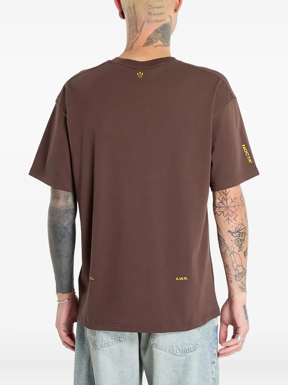 Nike x NOCTA T-shirt met logodetail Bruin