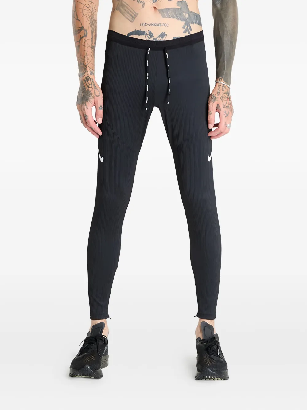 Nike Aeroswift rear zipped pocket tights | Black | Image 1