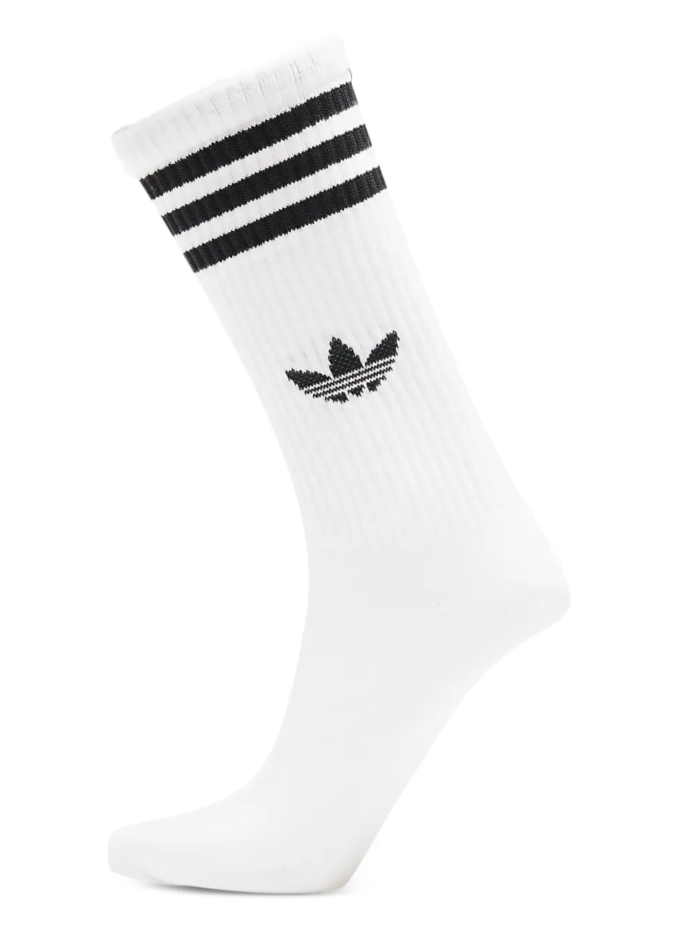 adidas Drie paar hoge sokken met gestreept detail Grijs