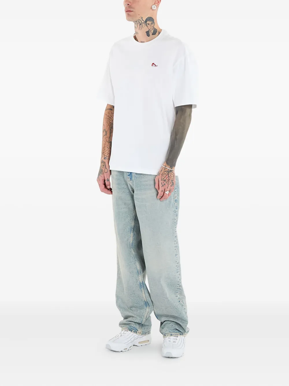 Jordan X Sneaker Patch Cotton T-shirt In White