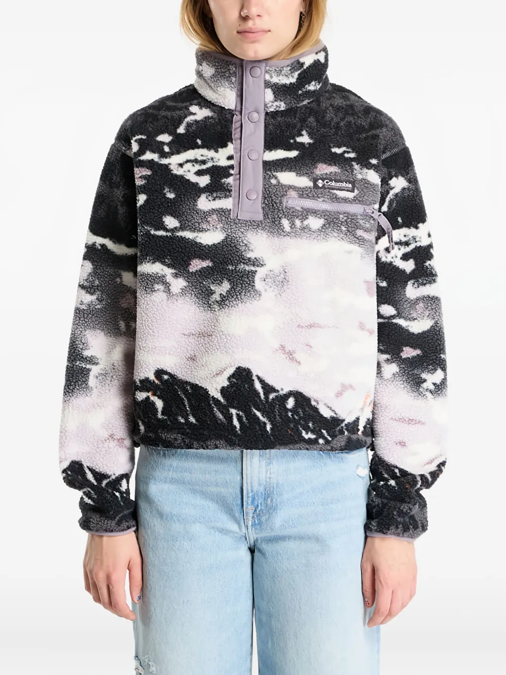 Columbia Helvetia & trade; II printed cropped sweater - ブラック Columbia Helvetia & trade; II printed cropped sweater - ブラック