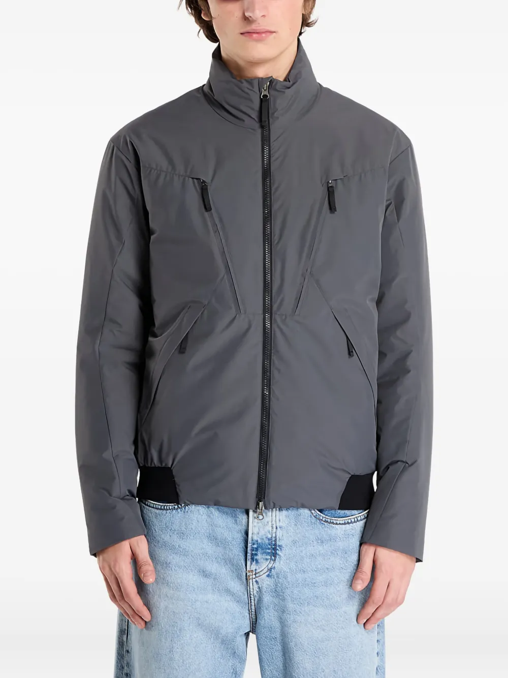 Poutnik by Tilak Continental zip-fastening jacket | Grey | Image 1
