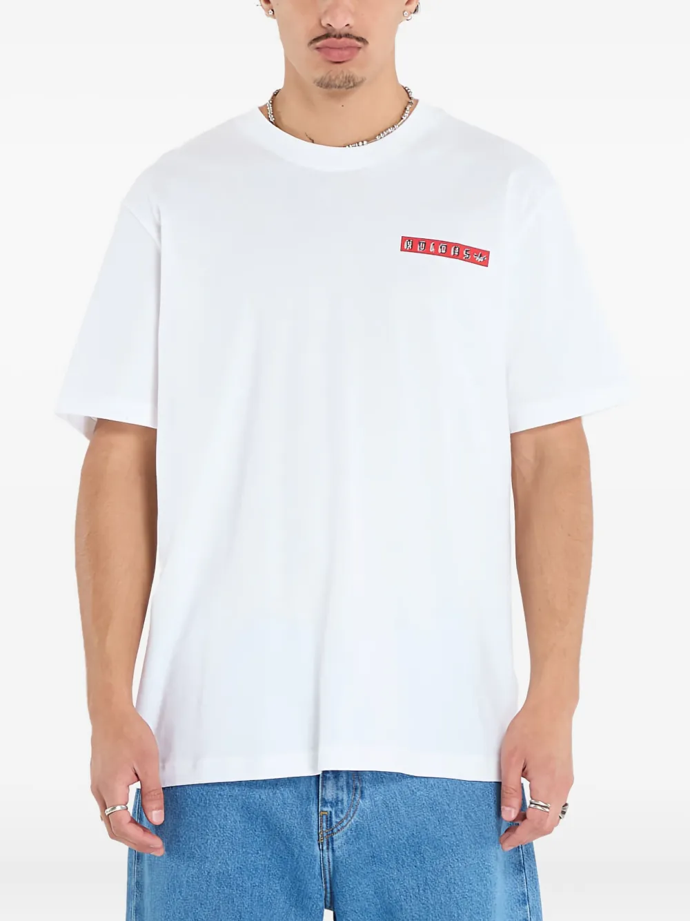 Adidas graphic-print T-shirt - Wit