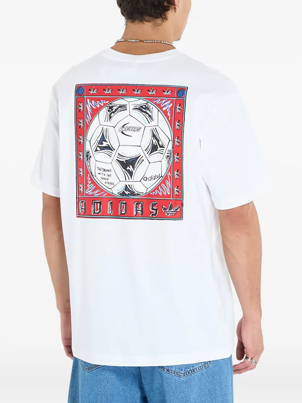 adidas T-shirt met grafische print Wit